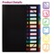 Better Office Products Expanding File Folder W/12 Colored Tabs, 24 Clear Pks, Project File Organizer 59601 - alternate 3